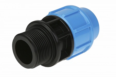 ПНД Муфта с резьбой компрессионная ДЖИЛЕКС пластиковая Ø32x11/4&quot; Н