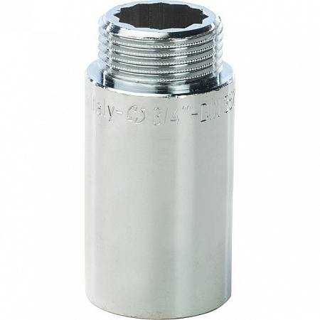 Удлинитель резьбовой латунный STOUT хром 3/4&quot;x50мм ВН