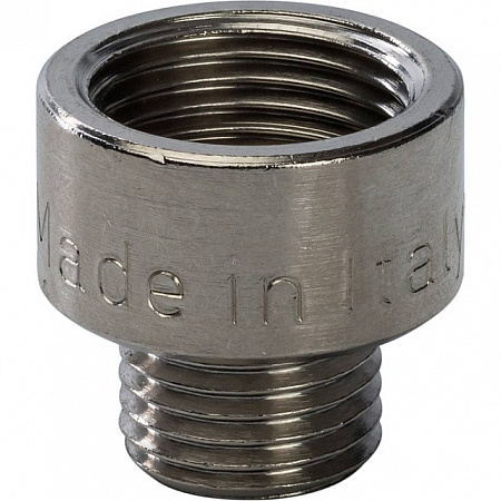 Муфта переходная резьбовая латунная STOUT никель 3/8&quot;X1/4&quot; ВН