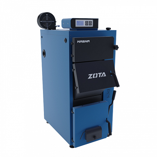 Котел твердотопливный напольный ZOTA MAGNA 45 кВт, одноконтурный, открытая камера