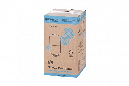 Гидроаккумулятор для воды UNIPUMP вертикальный 5 л