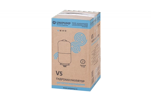 Гидроаккумулятор для воды UNIPUMP вертикальный 5 л