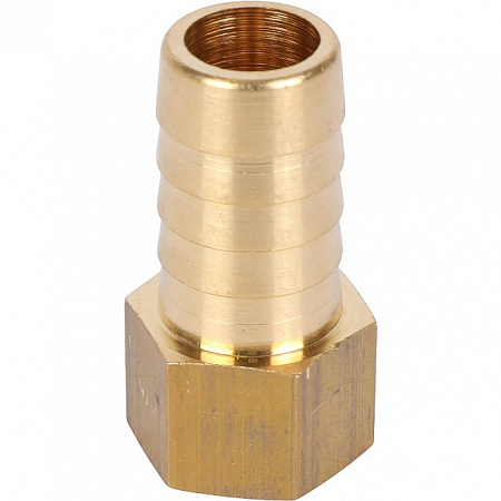Штуцер резьбовой латунный STOUT без покрытия 1/4&quot;x14мм В