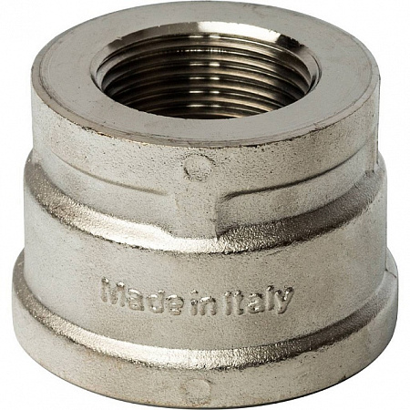 Муфта переходная резьбовая латунная STOUT никель 11/2&quot;X1&quot; В