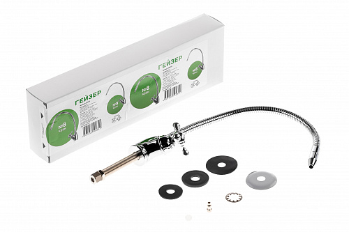 Кран для чистой воды ГЕЙЗЕР исп. 8 гибкий с плавной регулировкой керамический