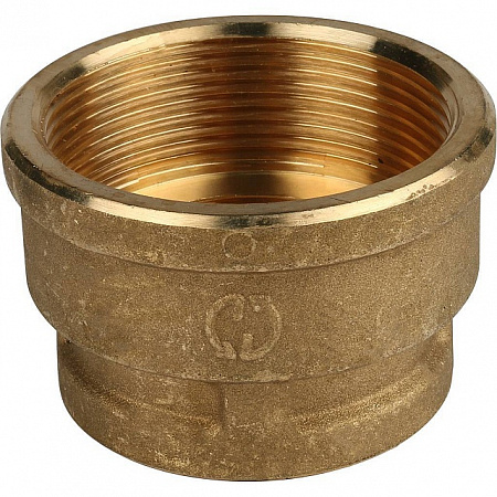 Муфта переходная резьбовая латунная STOUT без покрытия 2&quot;x11/2&quot; В