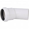 ПВХ Отвод канализационный SINIKON КОМФОРТ ПЛЮС белый Ø50х45°