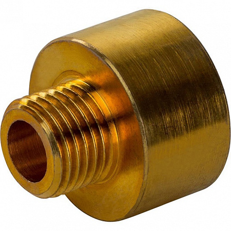 Муфта переходная резьбовая латунная STOUT без покрытия 3/8&quot;x1/4&quot; ВН