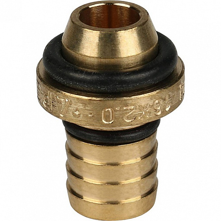 МЦ Угол резьбовой цанга для металлопласта STOUT Ø16х1/2&quot; В