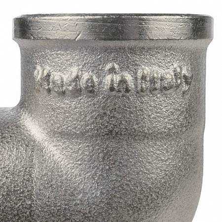 Угол с креплением резьбовой латунный STOUT никель1/2&quot; В