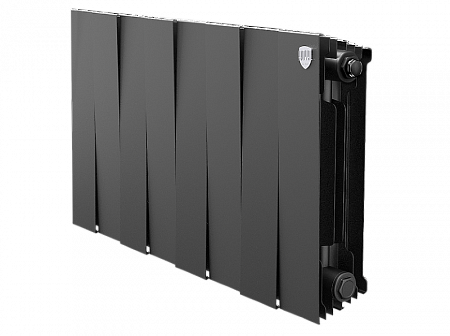 Радиатор биметаллический ROYAL THERMO PIANOFORTE NOIR SABLE 300x8 секций, чёрный (НС-1346071)