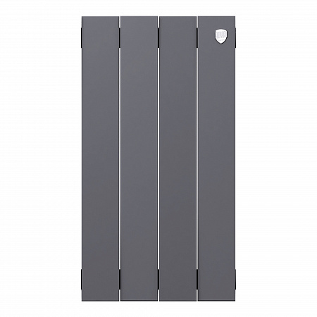 Радиатор биметаллический ROYAL THERMO PIANOFORTE SILVER SATIN NEW 500x4 секций, серый (НС-1176338)