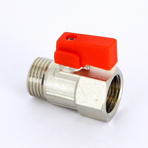 Кран шаровой мини UNI-FITT 1/2&amp;quot; ВН флажок красный металл