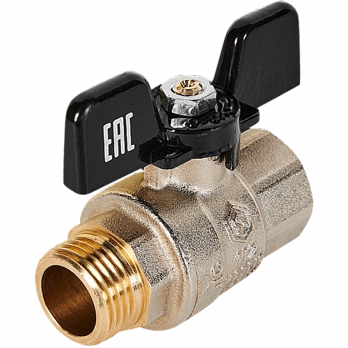 Кран шаровой полнопроходной, ВР/НР, ручка бабочка 1/2&amp;quot; STOUT