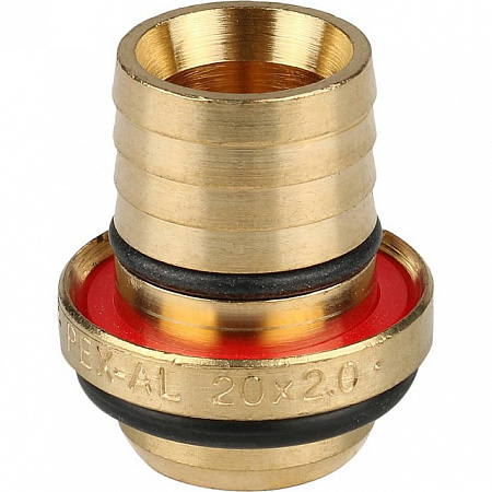 МЦ Тройник переходной цанга для металлопласта STOUT Ø20х20х16
