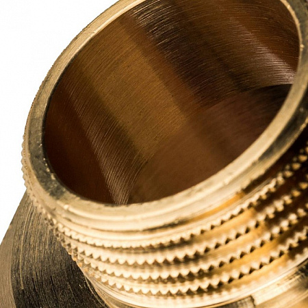 Ниппель переходной резьбовой латунный STOUT без покрытия 11/2&quot;x1&quot; Н