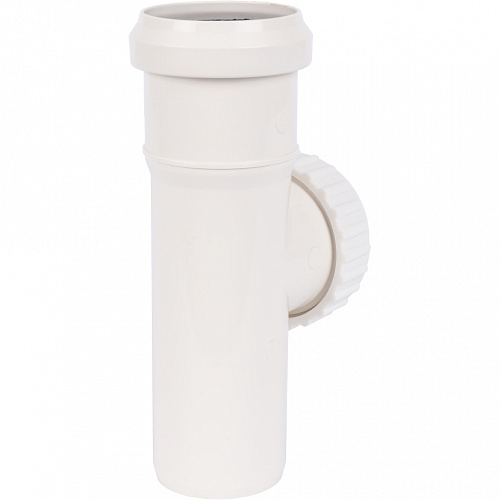 ПВХ Ревизия канализационная SINIKON КОМФОРТ ПЛЮС белая Ø50, с крышкой