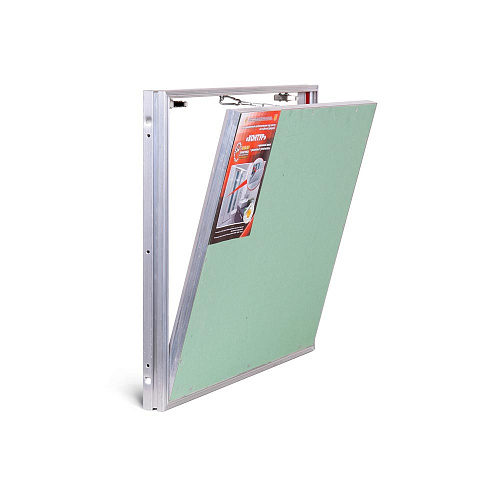 Люк потайной АЛЮМИНИЕВЫЙ со съемной дверцей (НАЖИМНОЙ) ПРАКТИКА &amp;quot;КОНТУР&amp;quot; КР 60х50