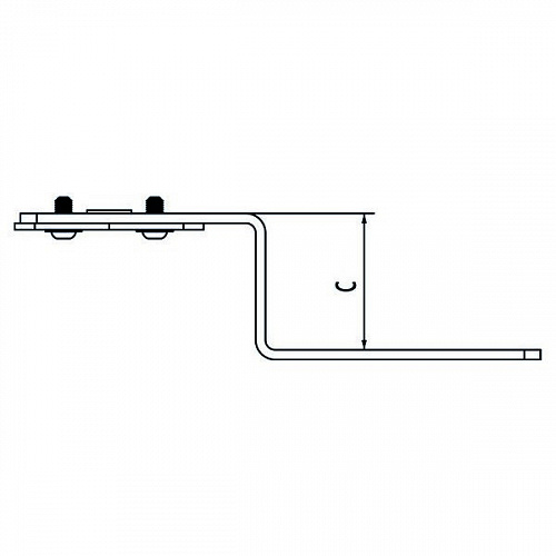 Монтажная планка-кронштейн для водорозеток REHAU тип Z 30, с амортизатором (11370751405) 11055323008