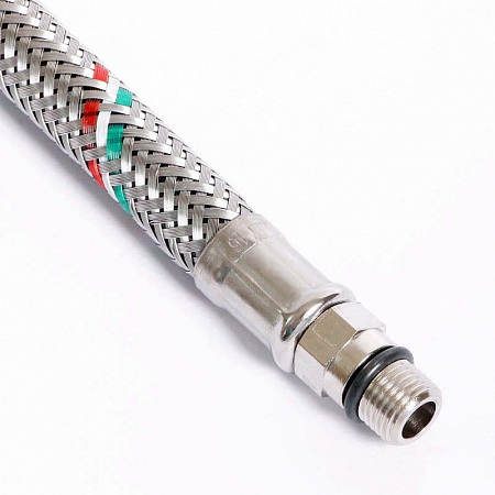 Гибкая подводка для смесителя UNI-FITT М10х1 - 1/2&quot;, 30 см, DN 8, оплётка из нерж. стали