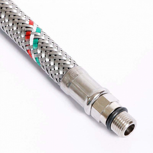 Гибкая подводка для смесителя UNI-FITT М10х1 - 1/2&amp;quot;, 30 см, DN 8, оплётка из нерж. стали