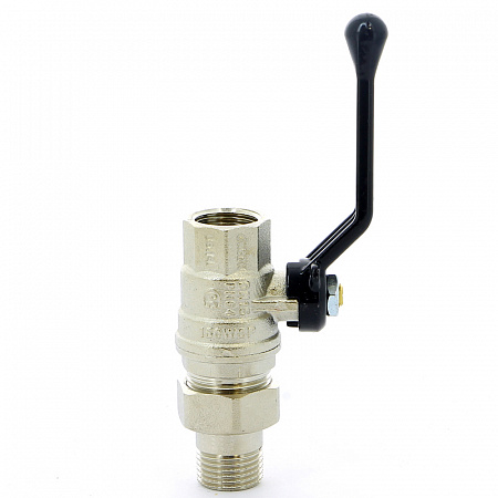 Кран шаровой с американкой BUGATTI OREGON 320 рукоятка алюминиевая 1/2&quot; полнопроходной