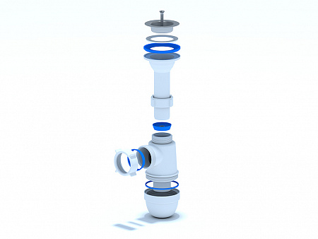 АНИПЛАСТ Сифон 11/2&quot;х40 C0500