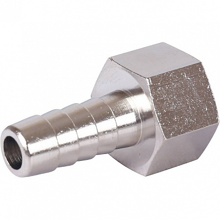Штуцер резьбовой латунный STOUT никель 3/8&quot;x10мм В