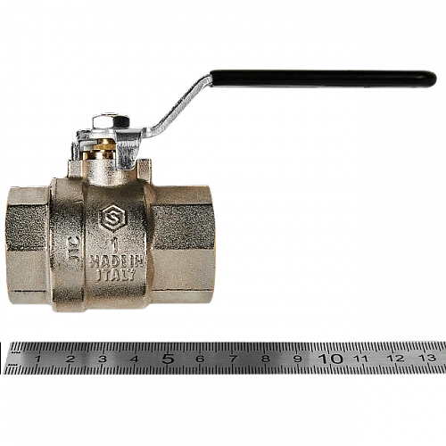 Кран шаровой STOUT рукоятка 1&amp;quot; ВВ, полнопроходной NEW