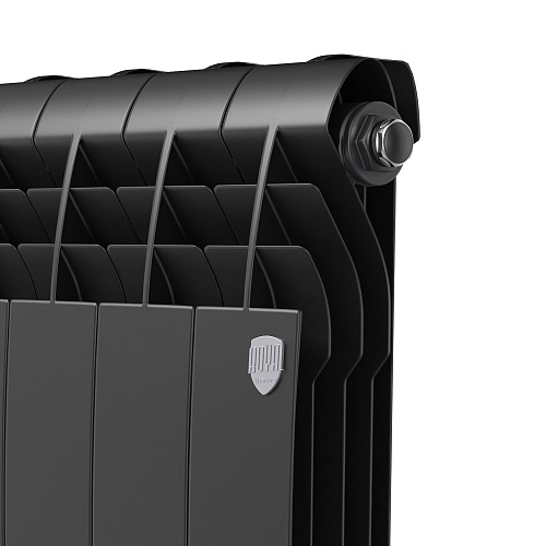 Радиатор биметаллический ROYAL THERMO BILINER NOIR SABLE 350x4 секций, черный (НС-1197123)