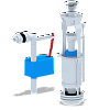 Арматура для бачка c боковым подводом 1/2&amp;quot; кнопка металлическая АНИПЛАСТ ЭКОНОМ WC6050M