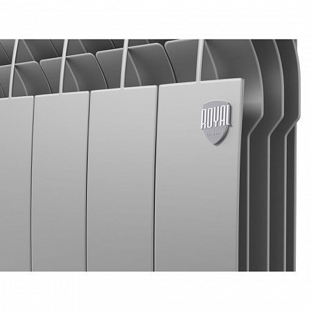 Радиатор биметаллический ROYAL THERMO BILINER SILVER SATIN VR 500x10 секций (НС-1196687)