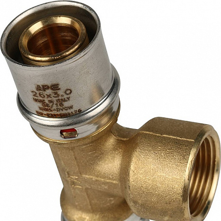 МП Тройник резьбовой пресс для металлопласта STOUT Ø26х3/4&quot;х26 В