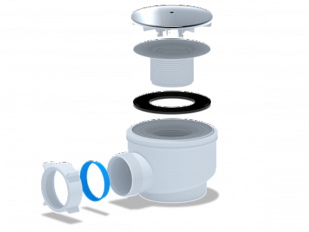 Сифон для душевого поддона АНИПЛАСТ E510C 11/2&quot;x60 хром