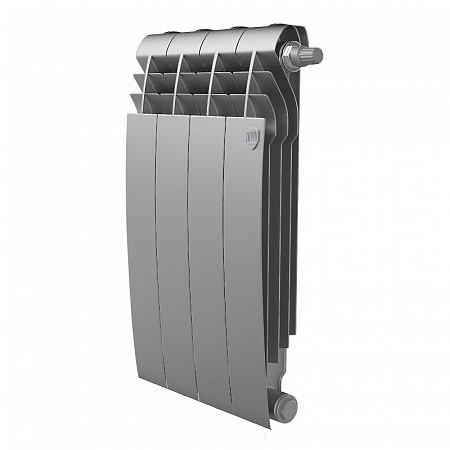 Радиатор биметаллический ROYAL THERMO BILINER SILVER SATIN VDR 500x4 секций, серый (НС-1309748)