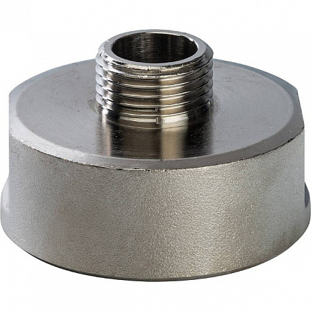 Муфта переходная резьбовая латунная STOUT никель 11/2&quot;x1/2&quot; ВН