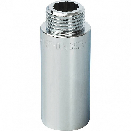 Удлинитель резьбовой латунный STOUT хром 1/2&quot;x55мм ВН