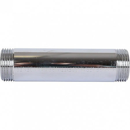 Бочонок резьбовой латунный STOUT хром 1&quot;x125мм