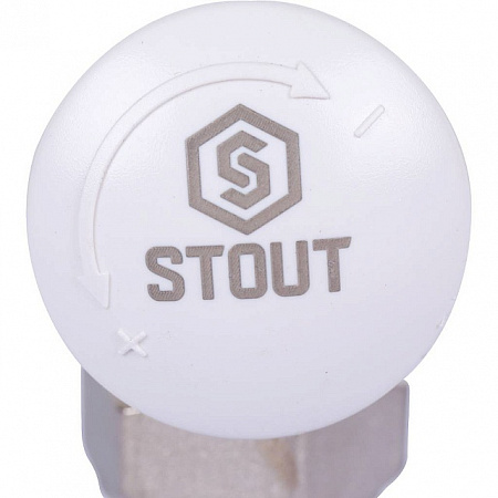 Клапан термостатический угловой STOUT 1/2&quot; х 3/4&quot;ЕК