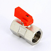 Кран шаровой мини UNI-FITT 1/2&amp;quot; ВВ флажок красный металл