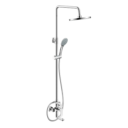 Смеситель для ванны с верхним душем OLIVE'S BARROS 22511-1BR хром, латунь, уп. 3 или 5 шт.