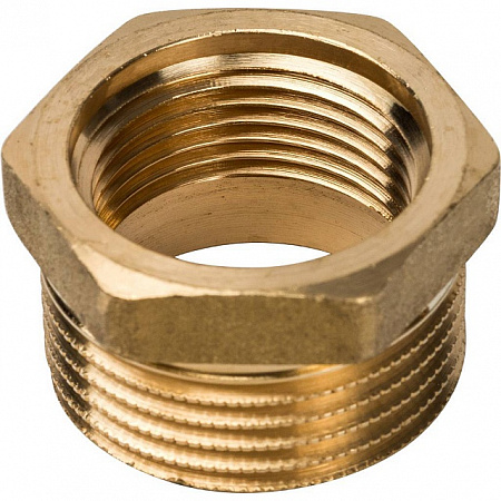 Футорка резьбовая латунная STOUT без покрытия 1&quot;x3/4&quot; ВН
