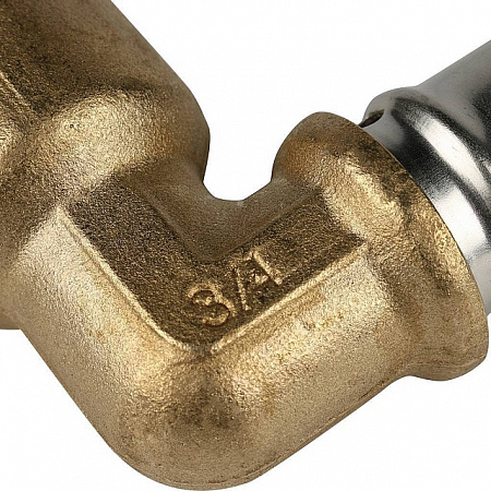 МП Угол резьбовой пресс для металлопласта STOUT Ø20х3/4&quot; В