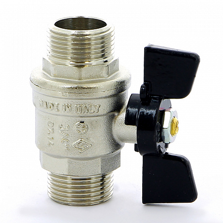 Кран шаровой BUGATTI OREGON 327 бабочка 3/4&quot; НН, полнопроходной