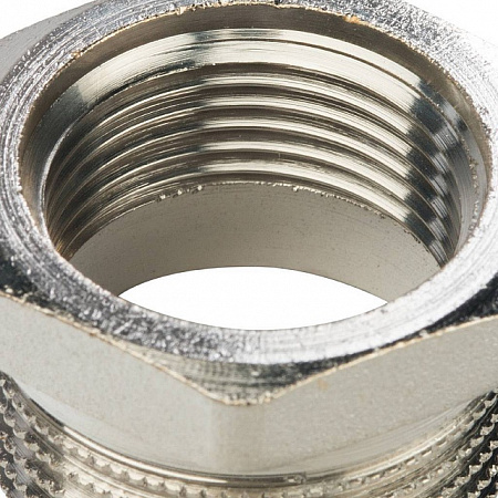 Футорка резьбовая латунная STOUT никель 1&quot;x3/4&quot; ВН