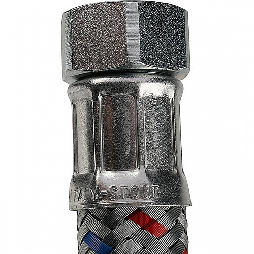 Гибкая подводка для воды STOUT ГИГАНТ 3/4&amp;quot;-50 см гайка-штуцер