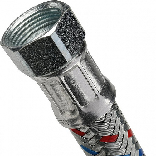 Гибкая подводка для воды STOUT ГИГАНТ 3/4&amp;quot;-60 см гайка-штуцер