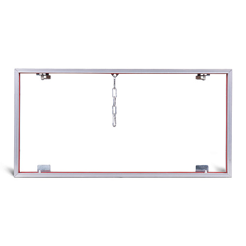 Люк потайной АЛЮМИНИЕВЫЙ со съемной дверцей (НАЖИМНОЙ) ПРАКТИКА &amp;quot;КОНТУР&amp;quot; КР 60х30