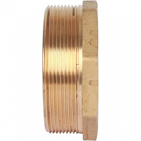 Футорка резьбовая латунная STOUT без покрытия 3&quot;x2&quot; ВН