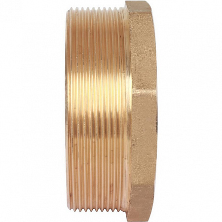 Футорка резьбовая латунная STOUT без покрытия 3&quot;x21/2&quot; ВН